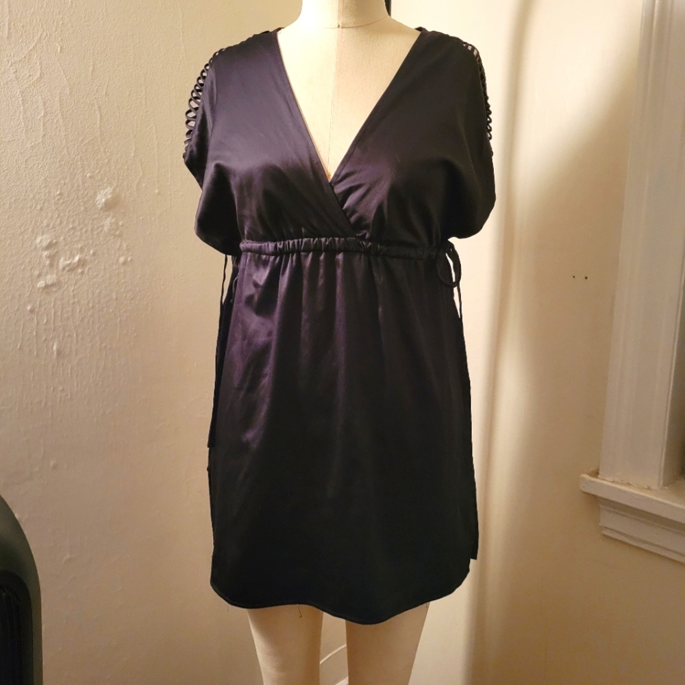 Guess Satin Tunic Top